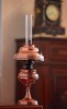 Старинная медная «Парижская» керосиновая лампа 19 века KOSMOS-BRENNER - Ценный подарок доктору, подарок священнику, писателю -  антикварная «Парижская» керосиновая лампа конца 19 века, сделанная из меди и украшенная своеобразными цветными стеклянными кристаллами. Эта лампа имеет знаменитое европейское клеймо "KOSMOS-BRENNER",