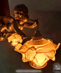 Роскошная подвесная лампа, люстра «Putti» начала XX века